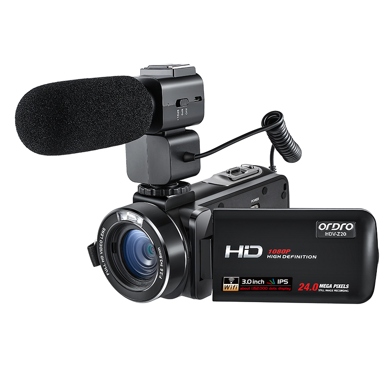 欧达Z20记录摄像机高清数码dv拍摄婚庆会议工程监察家用摄影机