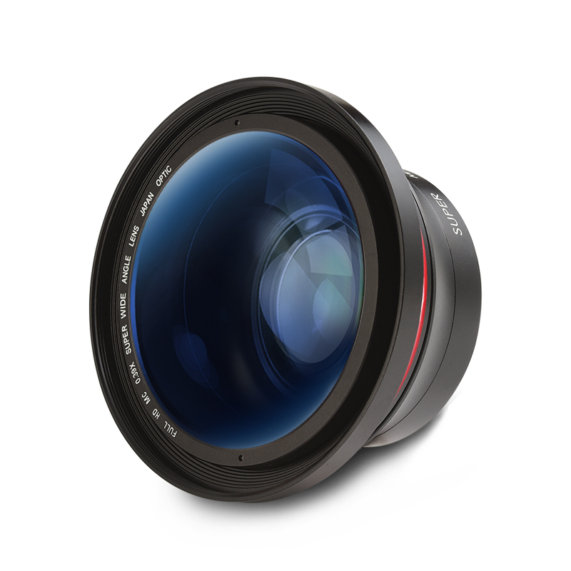欧达摄像机4K大广角镜微距镜增距镜小广角镜二合一高清专业镜头摄像机配件