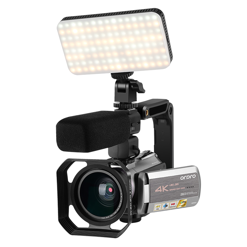 欧达AZ50网络直播摄像机4K高清专业视频拍摄DV虎牙淘宝防抖摄像头