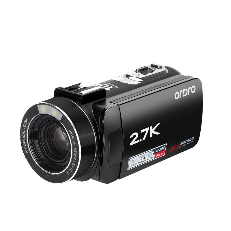 欧达Z82 PLUS2.7K摄像机10倍光学变焦TYPE-C摄像头家用数码DV防抖